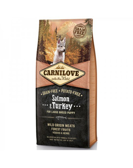 CARNILOVE Salmon & Turkey for Large Breed Puppy 4 kg