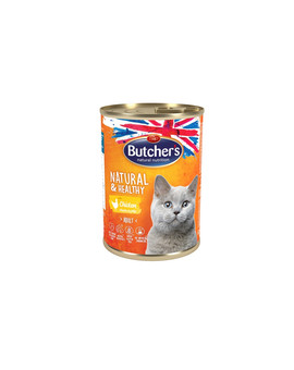 BUTCHER'S Natural&Healthy Cat kousky kuřete v želé 400g
