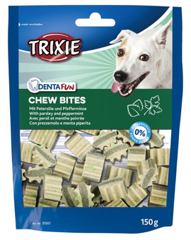 TRIXIE Pamlsek Denta Fun Chew Bites s petrželkou a mátou 150 g