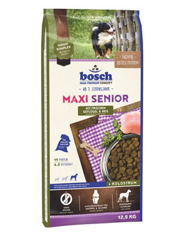 BOSCH Maxi Senior Drůbeží a rýže 12,5 kg