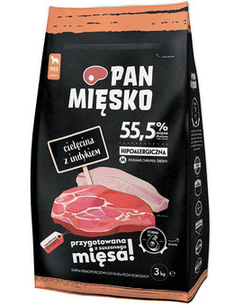 PAN MIĘSKO Telecí a krůta 3 kg