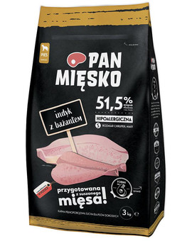 PAN MIĘSKO s krůtím masem a bažantem 3 kg pro malá plemena