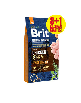 BRIT Premium By Nature Senior Small Medium S+ M 8 kg + 1 kg ZDARMA