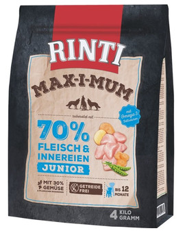 RINTI MAX-I-MUM Junior Kuřecí 4 kg
