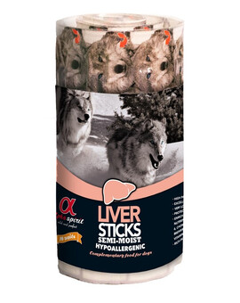 ALPHA SPIRIT Dog Liver Sticks Ristra 160 g