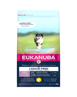 EUKANUBA Puppy & Junior Large Grain Free Chicken 3 kg
