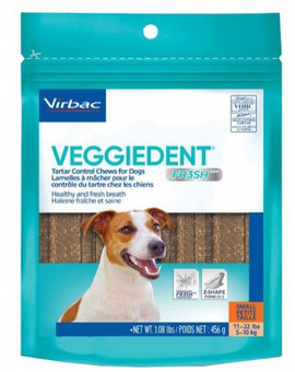 VIRBAC Veggiedent Fresh S žvýkací plátky 15 ks