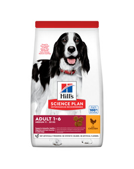 HILL'S Science Plan krmivo pro středně velké dospělé psy s kuřetem 14 kg