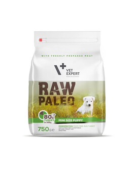 VETEXPERT RAW PALEO Puppy Mini turkey 750g