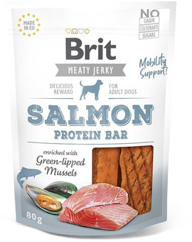 BRIT Jerky Snack Salmon protein bar 80 g