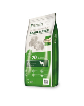 FITMIN Dog medium maxi lamb&rice krmivo pro psy středních a velkých plemen 3 kg