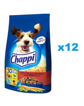 CHAPPI Granule s hovězím masem 12x500g pro dospělé psy
