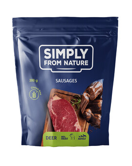 SIMPLY FROM NATURE Přírodní klobásky s jelením masem 300 g
