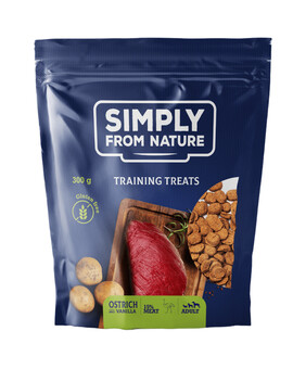SIMPLY FROM NATURE Tréninkové pamlsky s pštrosím masem a vanilkou 300 g