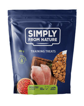 SIMPLY FROM NATURE Tréninkové pamlsky s drůbežím masem a šípkem 300 g