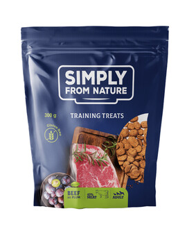 SIMPLY FROM NATURE Tréninkové pamlsky s hovězím masem a švestkou 300 g