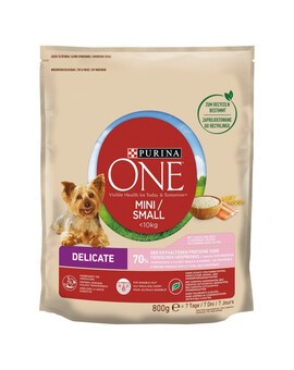 PURINA ONE Mini Delicate Salmon rice 800 g