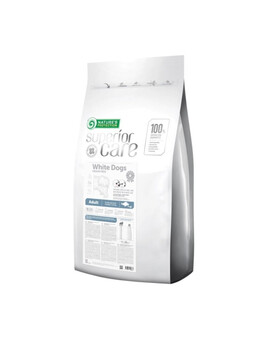 NATURES PROTECTION SUPERIOR CARE White Dogs Grain Free White Fish Adult Small and Mini Breeds 10 kg s bílými rybkami pro malé psy s bílou srstí