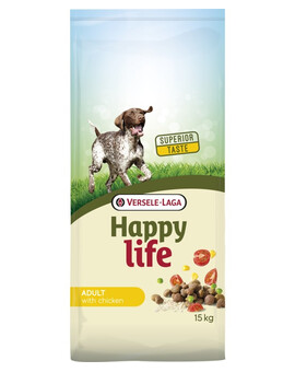VERSELE-LAGA Happy Life Adult Chicken s drůbeží 15 kg + 3 kg ZDARMA