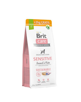 BRIT Care Sustainable Sensitive Insect & Fish 12kg +2 kg ZDARMA