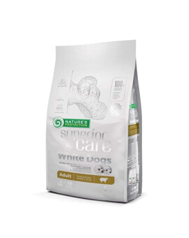 NATURES PROTECTION Superior Care White Dogs Lamb Adult Small and Mini Breeds 4 kg s jehněčím masem pro malé psy s bílou srstí