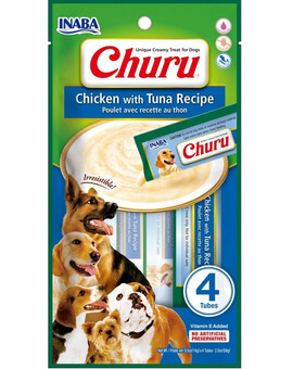 INABA Churu Chicken with tuna 4x14g kuře s tuňákem pro psy