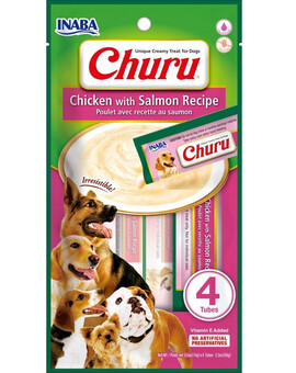 INABA Churu Chicken with salmon 4x14g kuře s lososem pro psy