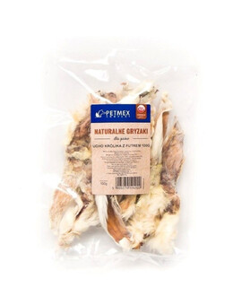 PETMEX Králičí uši se srstí 100 g
