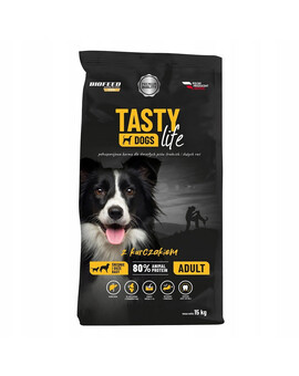 BIOFEED TASTY LIFE Premium s kuřecím masem pro psy středních a velkých plemen 15 kg
