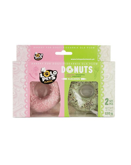 LOLO PETS Koblihy s příchutí ovoce a zeleniny pro psy 2 ks. 120 g