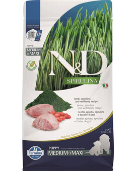 N&D Spirulina Dog Puppy Medium&Maxi Lamb & Wolfberry 2 kg