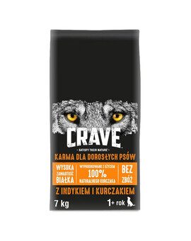 CRAVE Krůta a kuře 7 kg granule pro dospělé psy