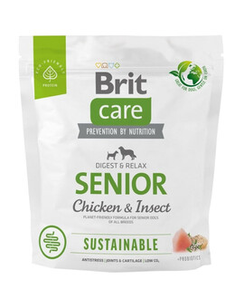 BRIT Care Dog Sustainable Senior Chicken & Insect 1 kg