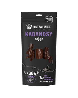 PAKA ZWIERZAKA Kabanos se zajícem pro psy 3 ks.
