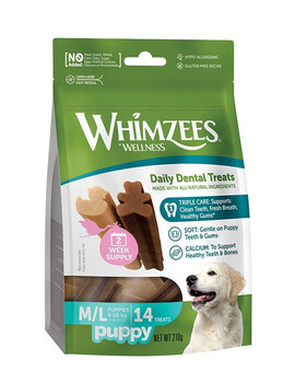 WHIMZEES Puppy M/L zubní žvýkačky pro štěňata 14 ks