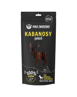 PAKA ZWIERZAKA Kabanos s jelenem pro psy  3 ks.