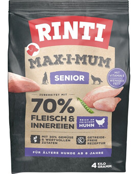 RINTI MAX-I-MUM Senior drůbeží maso 4 kg