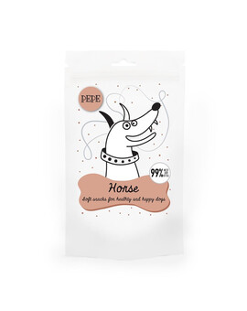 PAKA ZWIERZAKA PEPE Mini Chunkies Horse 70 g pamlsek z koňského masa