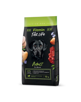 FITMIN Dog For Life Adult 12kg krmivo pro dospělé psy