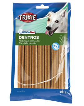 TRIXIE Dentafun Dentros light kuřecí tyčky 7 ks / bal. 180 g