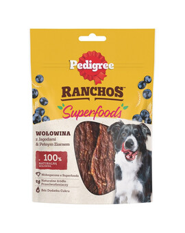 PEDIGREE Ranchos Superfoods s hovězím masem, borůvkami a celozrnnými výrobky 70 g