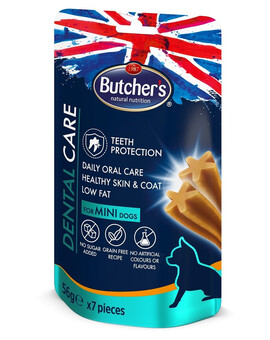 BUTCHER'S Butcher's Dental Care for Mini Dogs 56g dentastické lahůdky pro psy miniaturních plemen