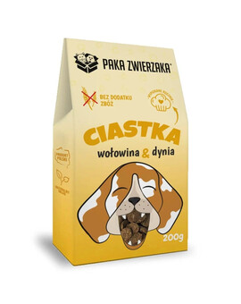 PAKA ZWIERZAKA Hovězí s dýní 200g sušenky pro psy