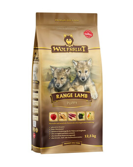 WOLFSBLUT Range Lamb Puppy suché krmivo pro štěňata s jehněčím masem a hnědou rýží 12,5 kg
