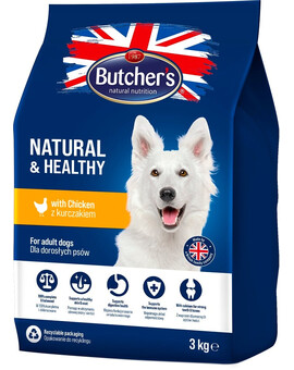 BUTCHER'S Dog Dry Blue s kuřecím masem 3 kg