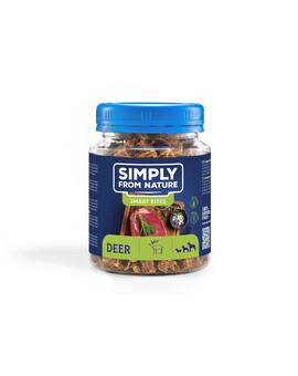 SIMPLY FROM NATURE Smart Bites Tréninkové pamlsky z jeleního masa 130 g