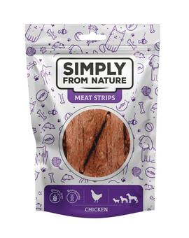 SIMPLY FROM NATURE Meat Strips Kuřecí stripsy pro psy 80 g