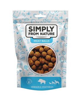 SIMPLY FROM NATURE Zvěřinové kuličky se zeleninou pro psy 80 g
