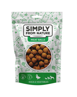 SIMPLY FROM NATURE Kachní kuličky se zeleninou pro psy 80 g