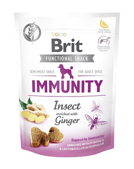 BRIT Care Dog Functional Snack immunity insect 150 g pochoutka pro psy s hmyzem na imunitu